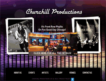 Tablet Screenshot of churchillproductionsltd.com